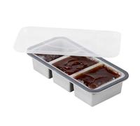 Clear Freezer Molds -14.5x29.5x6cm, 2 grid, 3 grid, 4 Transparent Easy Release Reusable Tool | Reusable Freezer Cubes for Home Family Friends Cooking Cocktails Freezing Whisky Food