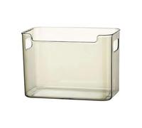 Clear Freezer Storage Bins, Bottom Drawer Freezer Organizer, Stackable Plastic Bins for Frozen Food Meat Veggies, Refrigerator Pantry Storage (Large transparent green)