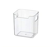 Clear Freezer Storage Bins, Bottom Drawer Freezer Organizer, Stackable Plastic Bins for Frozen Food Meat Veggies, Refrigerator Pantry Storage (transparent)