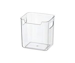 Clear Freezer Storage Bins, Bottom Drawer Freezer Organizer, Stackable Plastic Bins for Frozen Food Meat Veggies, Refrigerator Pantry Storage (transparent)
