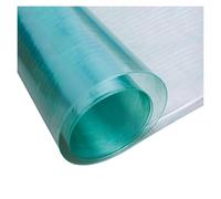 Clear FRP Roof Sheet 0.8mm Durable Glassfiber Panel Shatterproof Polycarbonate Roofing for Greenhouse Carport 0.5x5m (1.64x16.4ft) Strong Impact Resistance