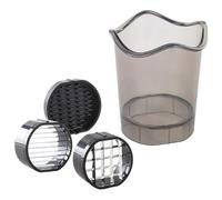 Clear Fruit & Vegetable Slicer Cup with Metal Blades, Quick & Fun Kitchen Gadget for Strawberries, Bananas, Cherry Tomatoes & Salad Prep