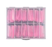 Clear Full Covers Duals Nails Systems Form UVS Gel Acrylic Nails Art Mold Artificial Nails Tips with Scale for Extension