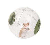 Clear Gerbil Exercise Ball, Portable Run-About Toy, Small Animals, 18.5 x 18.5 x 18.5 cm, Quiet Rolling Workout, Ventilated Transparent Design, for Hamsters Guinea Pigs Cats Indoor Pet Play Addition