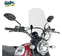 Clear GIVI Windscreen For DUCATI Scrambler Icon 800 15-21 Front Mount 7407A