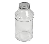 Clear Glass 1Lt 1000ml Bottle with Metal Screw Cap (1)
