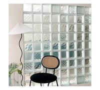 Clear Glass Block - High Transparency Rectangular Solid Brick for Wall Partitions, DIY Lighting, and Tables