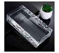 Clear Glass Block - Rectangular Crystal Bricks for Sound, Light, and Thermal Insulation, Ideal for Room Partitions and Decorative Use, Size 200x100x50mm