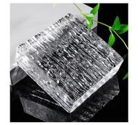 Clear Glass Blocks for Thermal Insulation and Soundproofing, Rectangular Solid Glass Bricks 150x150x50mm for Room Divider & Architectural Decoration