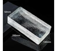 Clear Glass Bricks - Rectangular Double-Sided Crystal Blocks for Privacy & Light Transmission - Ideal for Home & Office Decorative Partition Walls