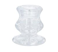 Clear glass candle holder by Gisela Graham