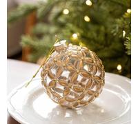 Clear Glass Christmas Ball Ornaments for Tree and Table Displays, Suitable for Holiday Decoration in Homes, Offices, and Restaurants with a Classic Look (B Style)