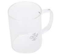 Clear Glass Coffee Cups, Milk Cup, Coffee Cup 350ml Transparent Milk Cup Coffee Mug for Hot and Cold Drinks Tea Glass Drinkware with Handle for Kitchen Supplies (Five Pointed