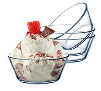 Clear Glass Dessert Bowls Set - 400ml