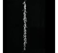 Clear Glass Drop Ornaments Twisted Icicle Design to Enrich Your Holiday Decorations at Home or Work (Snowflake)