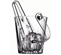 Clear Glass Ice Bucket with Tongs & Carry Handle (Karat)