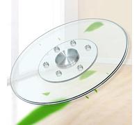 Clear Glass Lazy Susan Turntable, 24" 32" 40" Large Swivel Serving Plate With Silent Base, Round Tabletop Rotating Tray For Dining Table(32in/80cm)