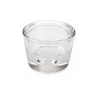 Clear Glass Tea Light/Taper Candle Holder - Round