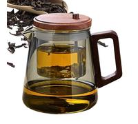 Clear Glass Teapot - Inner Tank Clear Teapot for Water Separation - Stove Blooming Pot Tea Maker Heat Resistant Kettle for Living Room Restaurant