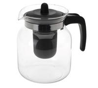 Clear Glass Teapot With Infuser Loose Tea Leaf Coffee Herbal Tea Pot Jug 1.5L