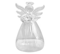 Clear Glass Vase, Angel Transparent Glass Vase Flower Containers Hydroponic For Living Bed Room Home Wedding Decor