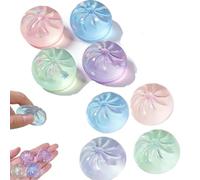 Clear Glitter Steamed Bun Squishy,Mini Pocket Glitter Dumpling Squishy,Rainbow Mystery Squishys Bun,Dumpling Squishy Stress Ball,Dumplings Fidget Sensory Toys,Soft Squeeze Decompression Dough B)