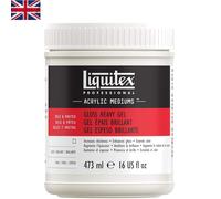 Clear Gloss Gel Medium, 473ml - Lightweight, Non-Yellowing Acrylic for Artists