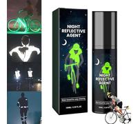 Clear Glow in The Dark Reflective Spray Paint - Outdoor Waterproof Acrylic for Bike (Green)