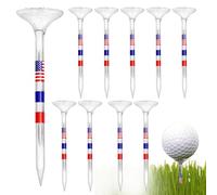 Clear Golf Tees - Sturdy Golf Tees, Beginner Friendly Driving Tees, Durable, Fashionable On-Course Tees with Balanced Ball Pad | Ideal for Golf Enthusiasts Who Love the Golf Course Parks Co