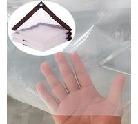 Clear Greenhouse Heavy Duty Tarp, Windproof Clear Plastic Tarps, Anti-Tear, For Covering Henhouse Porch Plant Camping(13x23 ft(4x7m))