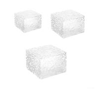 Clear Hammered Dessert Stand, Acrylic Cake Riser Set, Tiered Cupcake | Display Tower, Multi Level Dessert Holder,for Wedding Buffet Food Risers, Transparent Party Serving Platter,for Event