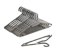 Clear Hangers - Space Saving Hooks Non-Slip Clothes Rack Clear Organizer Lightweight Clothes Rack | Home Wardrobe Arrangement Tools for Shirt