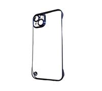 Clear Hard Case for iPhone 14 6.1in, Protective Cover with Open Edge Design, Sleek and Durable, Ultra Sim Frameless Hard Case For iPhone 14. (Blue)