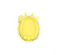 Clear Hard Shell Cover For Tamagotchi Connection, Transparent PC Drop-Proof Protective Cover, Carrying Storage Case For Tamagotchi Connection Accessories, Pet Console Protective Skin(Yellow)