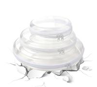 Clear Hard Shell Zipper Case | Portable Zipper Organizer | Diaper Bag Organizer Pouches | for Beach Luggage Stadium Car Airplane Makeup Skincare Diaper Toy Pencil