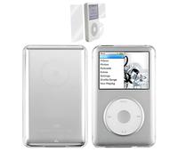 Clear Hard Snap-on Case Cover for Apple iPod Classic 6th 7th 80GB, 120GB Thin 160GB Released on 2009 + Screen Protector(10.5mm Thickness Thin Version)
