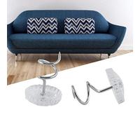 Clear Head Upholstery Twist Pins 100 Pcs, Plastic Slip Cover Fasteners for Bed Skirt, Couch, Sofa, Chair, Headliner Repair and Loose Drapery