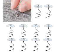 Clear Heads Twist Pins,100 PCS Bed Skirt Pins Plastic Slip Cover Fasteners Pins for Upholstery Slipcovers Mattresses Bedskirts Headliner