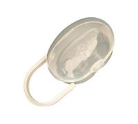 Clear Holder - Binky Keeper for Hygiene | See Through Casing with Hanging Loop & Portable Compact Shell, Dust Free Teether Protection Gear for Outing, Mall, Vacation and Backpacks