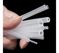 Clear Hose,Clear Plastic Tube, Food Grade Silicone Rubber Hose 1 Meter Translucent Multiple Sizes(4x6mm,4x6mm)