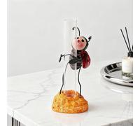 Clear Hydroponic Flower Vase, Propagation Station, Desktop Plant Terrarium Glass Vase, Study Room Decorations, Little Ants Be Careful Bottle (12 * 6 Cm), For Decorative Centerpiece, Table Decor, Home