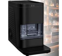 Clear Ice Ball Maker, 2-Inch Countertop Ice Maker with LCD Touch Panel, Self-Cleaning Function, Quiet Operation, 8-10 Ice Capacity for Home & Bar Use