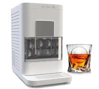Clear Ice Ball Maker, Countertop Spherical Ice Machine 1.2L, Auto Self-Cleaning Crystal Clear Sphere Ice Maker, 2 Ice Balls in 55 Mins for Home Bar Whiskey