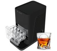 Clear Ice Ball Maker, Countertop Spherical Ice Machine with 1.2L Capacity, Auto Self-Cleaning, 2 Ice Balls in 55 Mins for Home Bar Whiskey