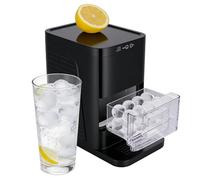 Clear Ice Ball Maker Machine, Countertop Spherical Ice Machine, Makes 2 Ice Balls in 50 Mins, 1.2L Water Tank, 55 Ice Balls Daily, Automatic Cleaning Feature