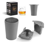 Clear Ice Cube Maker for Whiskey & Cocktails, Non-BPA Premium Silicone Ice Cube Molds, Easy-Release Sphere Ice Maker (1 PACK)