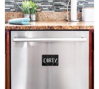 Clear Identification with Magnetic Dishwasher Signs 2PCS Set for Your Home (C)