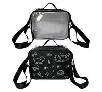 Clear Ita Backpack Lovely Backpack Casual Shoulder Bag School Preppy Styles Crossbody Cats Messengers Preppy Styles Crossbody Bag for Women