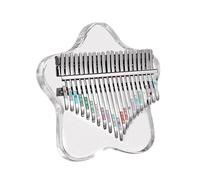 Clear Kalimba Thumb Piano, Transparent Crystal Kalimba 21 Key, Musical Instrument Rainbow Star Finger Piano