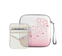 Clear Kalimba Thumb Piano - UV Printing Process, 17/21 Keys Acrylic Crystal Kalimba Finger Piano Keyboard, Gift for Adults Beginner Children (Color : Constellation_17Keys)